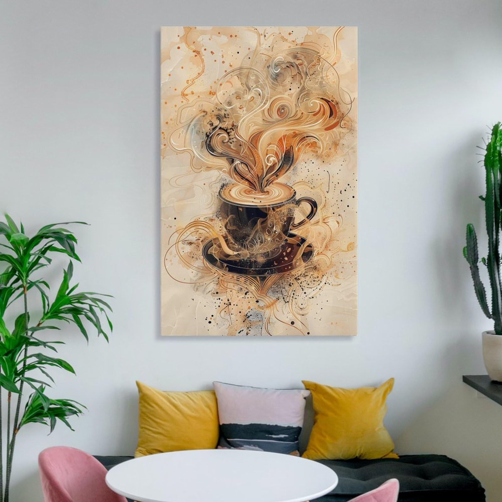 Amazon.co.jp: 絵画 まろやかでコクのあるコーヒーインテリア 絵画